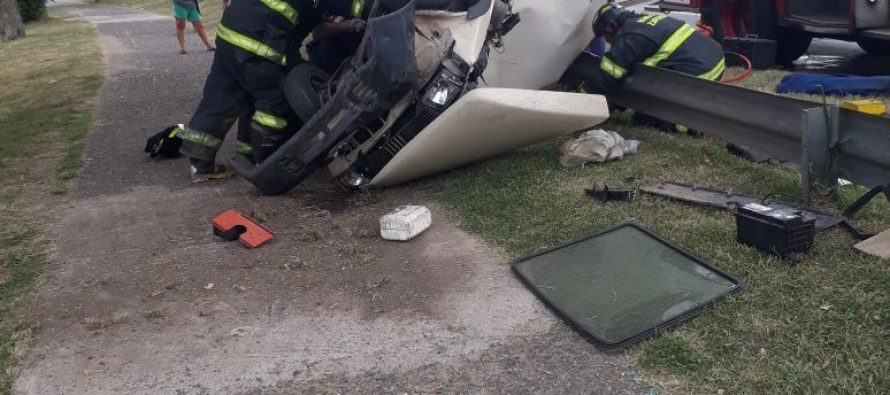 Automóvil perdió el control y el conductor resultó lesionado en Santa Fe