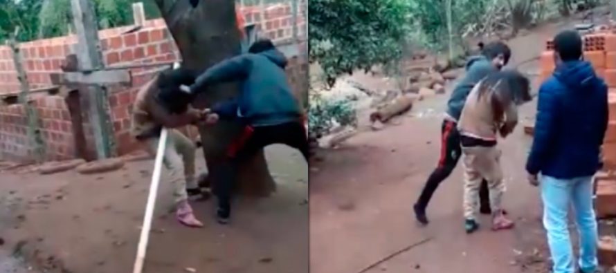 Violencia de género: Graban el momento en el que un hombre le da una brutal golpiza a su mujer en Oberá