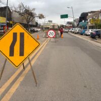 Continúan los arreglos en la av. 7 de marzo en Santo Tomé