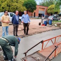 Nuevas obras en Recreo: pavimento en calle San Martín y ripio para barrios de zona oeste