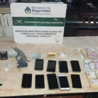 Secuestraron cocaína, marihuana y detuvieron a dos personas tras un allanamiento en la ciudad de Santa Fe