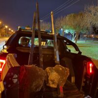 Intentaron robar postes de alambrado en Laguna Paiva