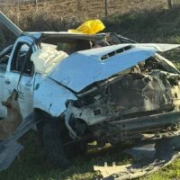 Accidente fatal en Ruta Prov. N4: el conductor de una camioneta perdió el control y volcó