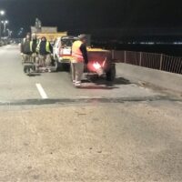 Se realizan trabajos en los puentes de la RN 168 entre la Guardia y El Pozo