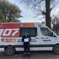 Reconocimiento a un chofer de Candioti