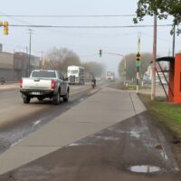Formento y Grisetti proponen la construcción de dársenas y mejoras en garitas de transporte público sobre la Ruta 1V11