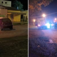 Incendio de un automóvil generó alarma en zona oeste de Recreo
