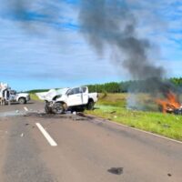 Tragedia en la Ruta 12: cuatro muertos en un choque frontal