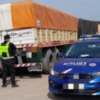 Secuestran acoplado con pedido judicial activo en Chovet