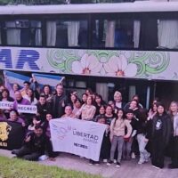 Miguel Chiarena y Dario Juan "Pascualito" viajaron a Buenos Aires para asistir al acto político de Javier Milei
