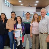 Concejales de Recreo reconocieron logros deportivos de Melany Tacca