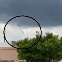 Impresionante nube embudo sorprendió a vecinos de Carreras y Villa Cañás