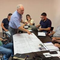 Reunión entre autoridades de Laguna Paiva y el Parque Industrial de Sauce Viejo