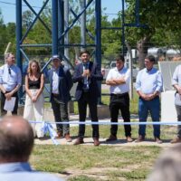Pullaro inauguró el sistema de provisión de agua potable para Empalme San Carlos