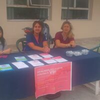 Campaña de prevención del VIH en Laguna Paiva