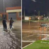 Fuerte tormenta en Nochebuena provocó anegamientos y complicaciones en Rafaela