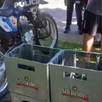 Detenidos con cajones de cerveza sustraídos en el Parque Garay de Santa Fe