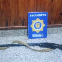 Secuestraron una escopeta en un domicilio de Recreo