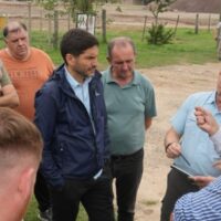 Pullaro recorrió las obras terminadas en los canales Arroyo Aguiar y Las Mandarinas