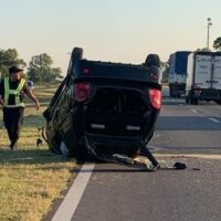 Un policía está grave tras chocar contra un caballo en la autopista a la altura de Sauce Viejo