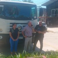 Fue presentado un nuevo camión adquirido por la Municipalidad de Laguna Paiva