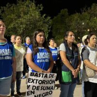 Fuerte protesta de Amsafe en la provincia