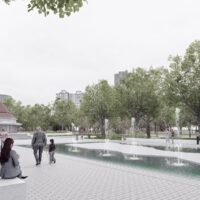 Moderna e integrada: así lucirá la fuente de la Plaza Colón tras las intervenciones