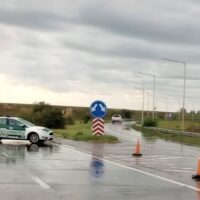 Desvío en la Ruta 9 hacia Córdoba entre Armstrong y Tortugas