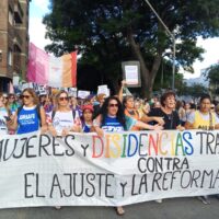 Una multitud marchó hacia Plaza 25 de Mayo en Santa Fe