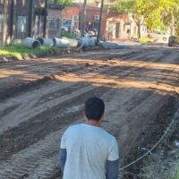 Comenzó la etapa final de la pavimentación de calle San Martín en Recreo