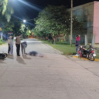 Fuerte accidente entre motos en la madrugada de Recreo: una joven herida