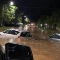 Al menos 18 evacuados en Villa Minetti por anegamientos tras intensas lluvias