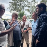 Villa Minetti: Pullaro supervisó la defensa hídrica y el funcionamiento de las bombas