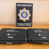 Detuvieron a un hombre y recuperaron equipos robados de una escuela en Laguna Paiva