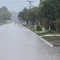 Monte Vera bajo el agua: cayeron 140 mm y se registraron anegamientos algunos sectores