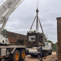 Comenzó la instalación del nuevo horno crematorio del Cementerio Municipal de Santa Fe