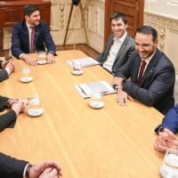 Pullaro se reunió en Rosario con los gobernadores Cornejo, Torres y Valdés